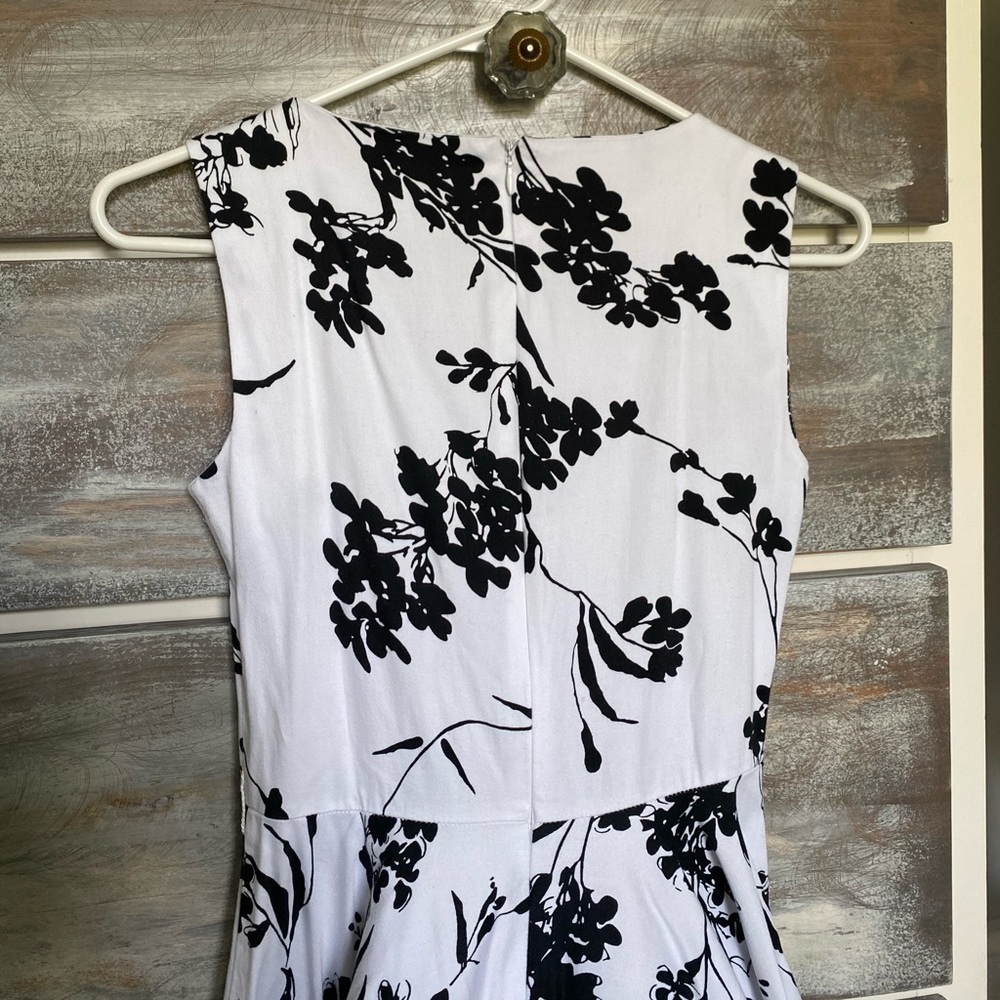 Grace Karin White Black Floral Dress - Picture 9 of 9